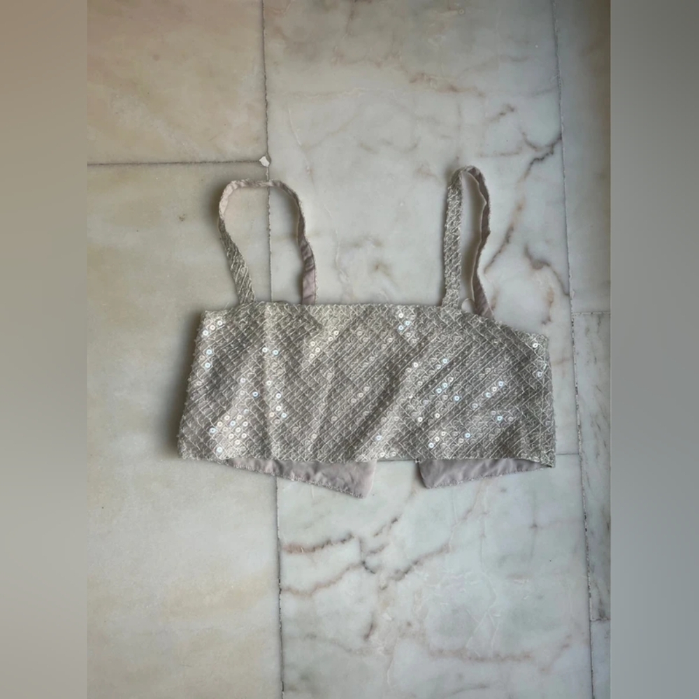 Pull&Bear Shimmering Beige Top